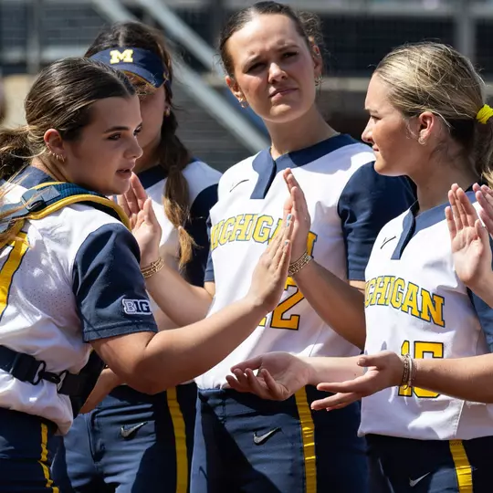 Softball pregame starting lineup team