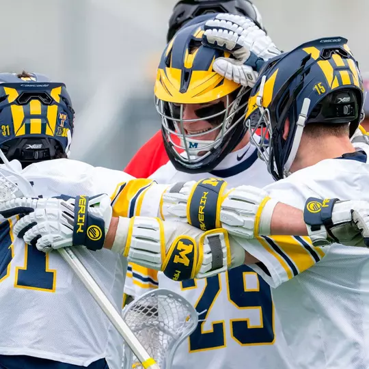 Men's Lacrosse Goal Celebration