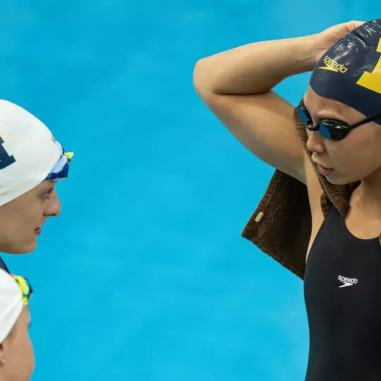 Brady Kendall (left) and Letitia Sim