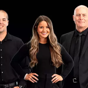 From left: Quest Hayden, Cali Hager, Scott Sherman