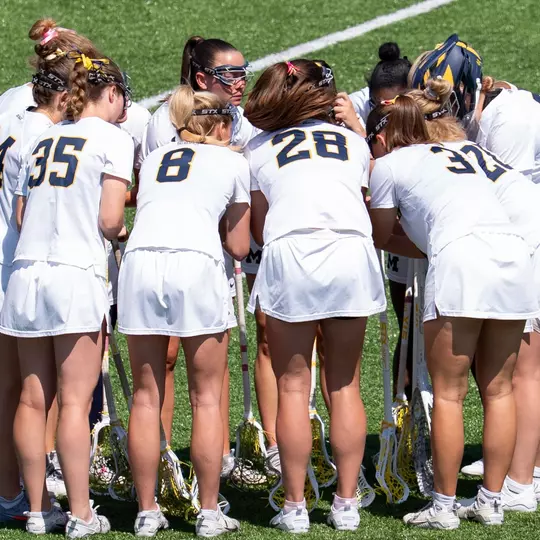 Michigan Women's Lacrosse Huddle
