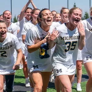 Michigan Women's Lacrosse Celebration