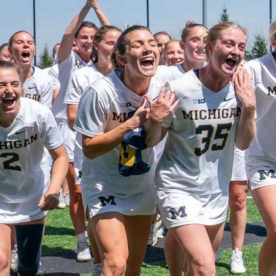 Michigan Women's Lacrosse Celebration