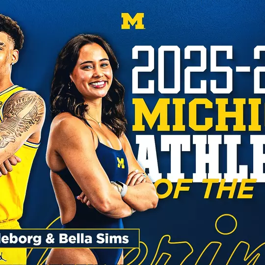 Yaxel Lendeborg, Bella Sims Athlete of the Year Graphic