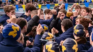 Swimming and Diving Team Celebration