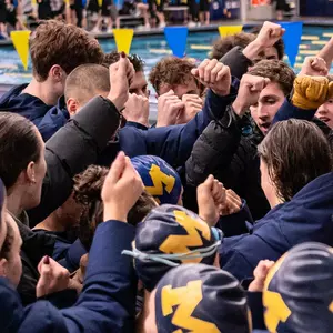Swimming and Diving Team Celebration