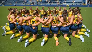Michigan Field Hockey Huddle