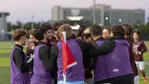 Soccer Team Huddle