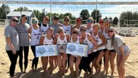 Beach AVCA qualifiers Ticket group pic