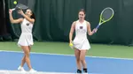 Women's Tennis vs. Kansas City February 21, 2026. Jesse Scheve/Missouri State University