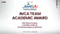 2026 AVCA Team Academic Award