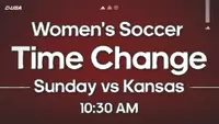 Women's Soccer Time Change vs Kansas
