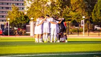 Men's Soccer Huddle