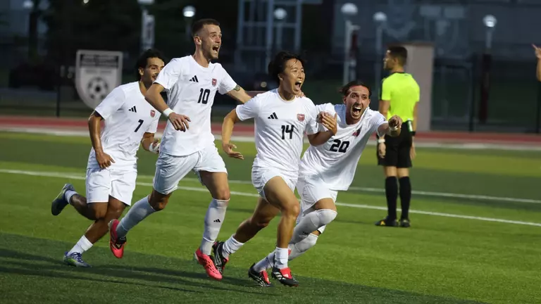 Men's Soccer Celebration