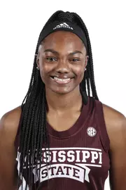 STARKVILLE, MS - January 05, 2021 - Mississippi State Guard KN'isha Godfrey (#2) headshot taken at the Holliman Athletic Center at Mississippi State University in Starkville, MS. Photo By Austin Perryman