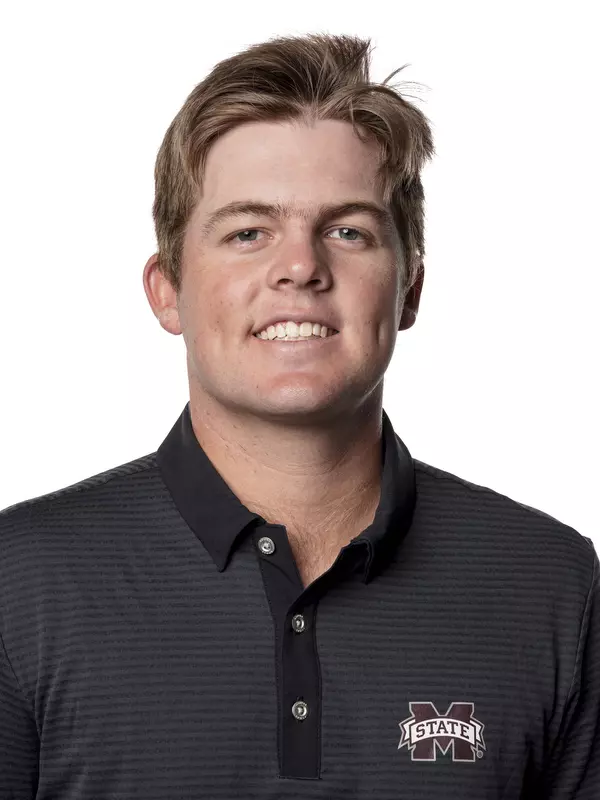 STARKVILLE, MS - October 18, 2021 - Mississippi State Golfer Jay Nimmo headshot taken during 2021 Men’s Golf Production Day at the Holliman Athletic Center at Mississippi State University in Starkville, MS. Photo By Austin Perryman