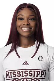 STARKVILLE, MS - October 05, 2021 - Mississippi State Guard Myah Taylor (#1) headshot taken during Women’s Basketball Production Day at Humphrey Coliseum at Mississippi State University in Starkville, MS. Photo By Chamberlain Smith