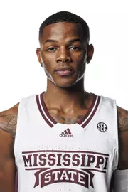 STARKVILLE, MS - October 06, 2021 - Mississippi State Guard Iverson Molinar (#1) headshot taken during MenÕs Basketball Production Day at Humphrey Coliseum at Mississippi State University in Starkville, MS. Photo By Chamberlain Smith