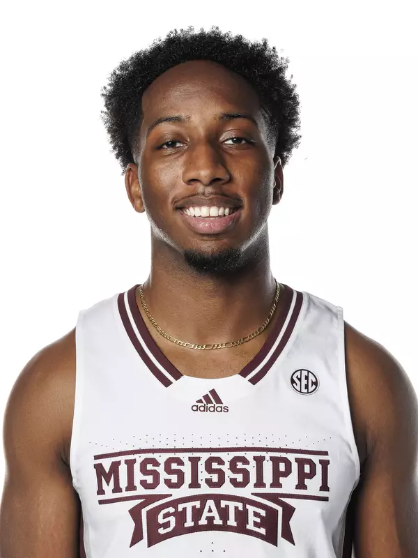 STARKVILLE, MS - October 06, 2021 - Mississippi State Guard Justin Rumph (#21) headshot taken during MenÕs Basketball Production Day at Humphrey Coliseum at Mississippi State University in Starkville, MS. Photo By Chamberlain Smith