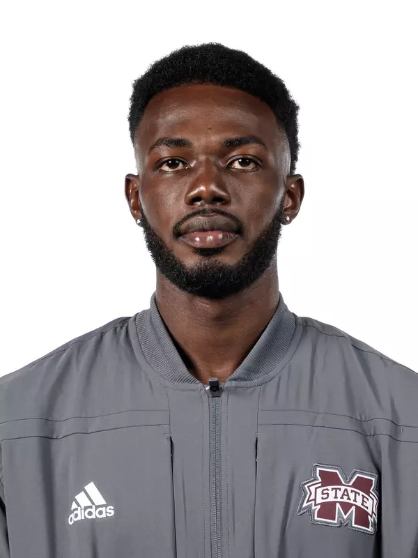 STARKVILLE, MS - March 30, 2021 - Mississippi State runner Leon Clarke headshot taken during 2021 track and field production days at the Holliman Athletic Center at Mississippi State University in Starkville, MS. Photo By Chamberlain Smith