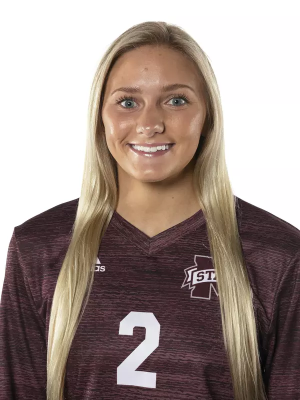 STARKVILLE, MS - July 25, 2021 - Mississippi State Defensive Specialist Lilly Gunter (#2) headshot during 2021 Volleyball Production Day at the Palmeiro Center at Mississippi State University in Starkville, MS. Photo By Austin Perryman