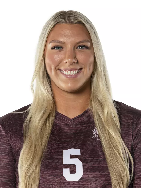 STARKVILLE, MS - July 25, 2021 - Mississippi State Middle Blocker/Right Setter Jessica Kemp (#5) headshot during 2021 Volleyball Production Day at the Palmeiro Center at Mississippi State University in Starkville, MS. Photo By Austin Perryman
