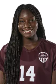 STARKVILLE, MS - July 29, 2021 - Mississippi State Midfielder Niah Johnson (#14) headshot taken during 2021 Soccer Production Day at the Palmeiro Center at Mississippi State University in Starkville, MS. Photo By Austin Perryman