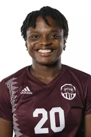 STARKVILLE, MS - July 29, 2021 - Mississippi State Forward Monigo Karnley (#20) headshot taken during 2021 Soccer Production Day at the Palmeiro Center at Mississippi State University in Starkville, MS. Photo By Austin Perryman