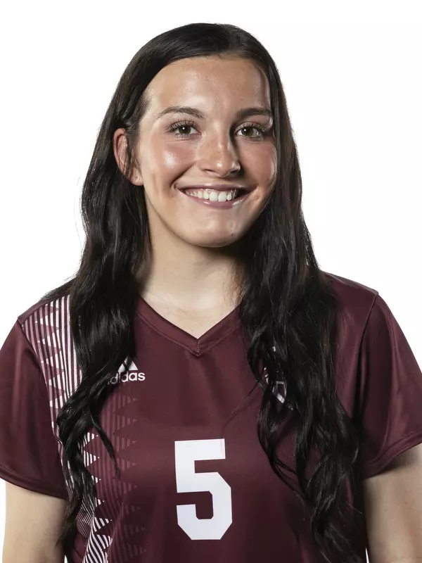 STARKVILLE, MS - July 29, 2021 - Mississippi State Midfielder Ally Perry (#5) headshot taken during 2021 Soccer Production Day at the Palmeiro Center at Mississippi State University in Starkville, MS. Photo By Austin Perryman