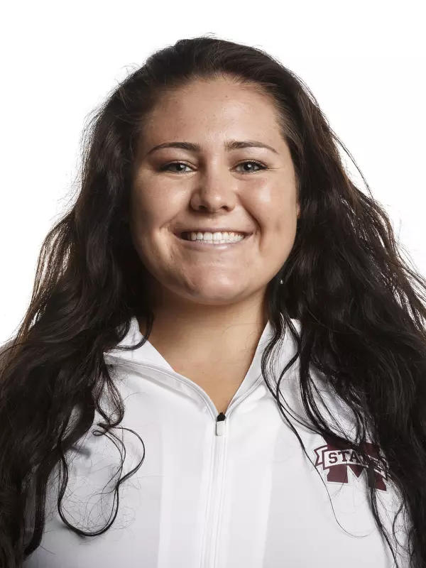 STARKVILLE, MS - August 26, 2021 - Mississippi State Catcher/Infielder Mia Davidson (#33) headshot taken at the Holliman Athletic Center at Mississippi State University in Starkville, MS. Photo By Austin Perryman