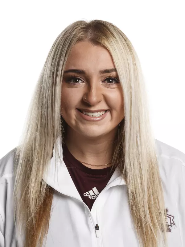 STARKVILLE, MS - August 26, 2021 - Mississippi State Infielder Montana Davidson (#32) headshot taken at the Holliman Athletic Center at Mississippi State University in Starkville, MS. Photo By Austin Perryman