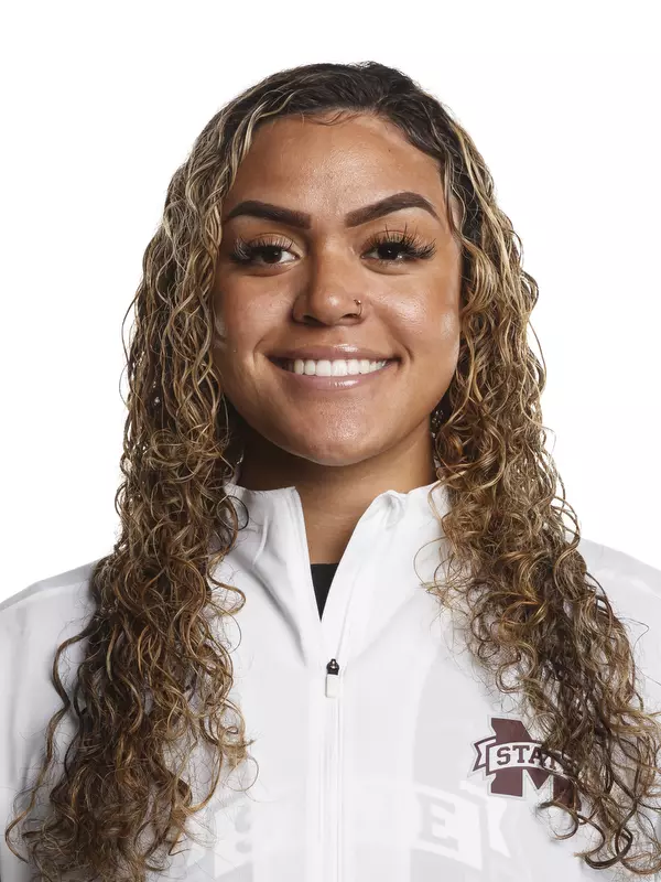 STARKVILLE, MS - August 26, 2021 - Mississippi State Pitcher/Infielder Matalasi Faapito (#34) headshot taken at the Holliman Athletic Center at Mississippi State University in Starkville, MS. Photo By Austin Perryman