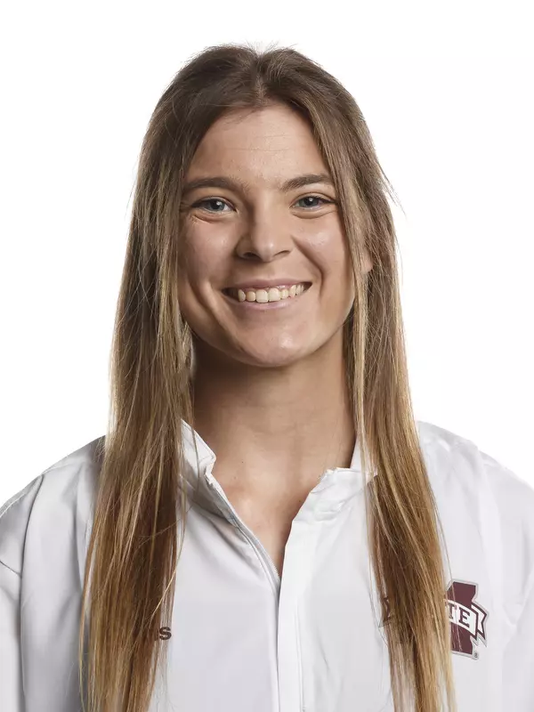 STARKVILLE, MS - August 26, 2021 - Mississippi State Utility Phoebe Florian (#21) headshot taken at the Holliman Athletic Center at Mississippi State University in Starkville, MS. Photo By Austin Perryman