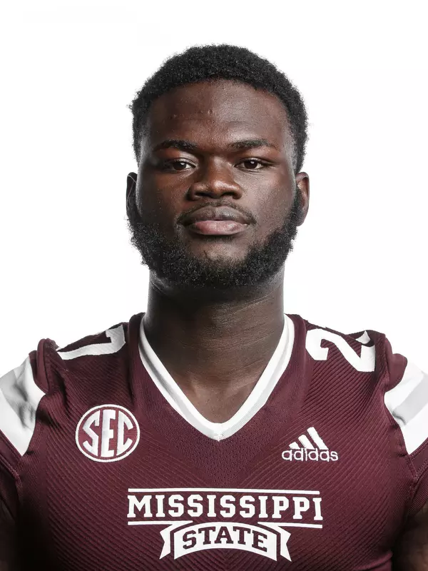 STARKVILLE, MS - June 09, 2021 - Mississippi State Defensive Lineman Ty Cooper headshot taken at the Leo Seal Jr. Football Complex at Mississippi State University in Starkville, MS. Photo By Austin Perryman