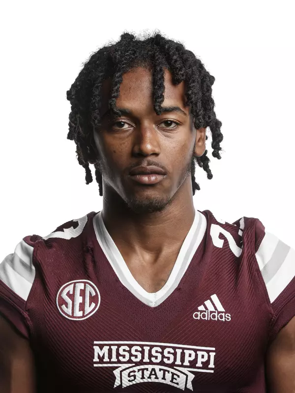 STARKVILLE, MS - June 09, 2021 - Mississippi State Defensive Back Eldric Griffin headshot taken at the Leo Seal Jr. Football Complex at Mississippi State University in Starkville, MS. Photo By Austin Perryman