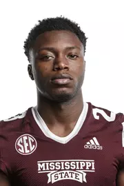 STARKVILLE, MS - June 09, 2021 - Mississippi State Defensive Back Jay Hampton headshot taken at the Leo Seal Jr. Football Complex at Mississippi State University in Starkville, MS. Photo By Austin Perryman