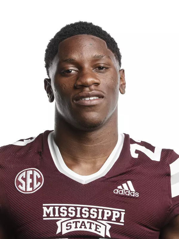STARKVILLE, MS - June 09, 2021 - Mississippi State Running Back Ke’Travion Hargrove headshot taken at the Leo Seal Jr. Football Complex at Mississippi State University in Starkville, MS. Photo By Austin Perryman