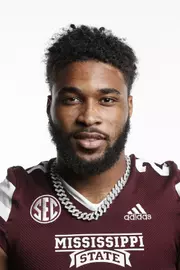 STARKVILLE, MS - June 09, 2021 - Mississippi State Linebacker John Lewis headshot taken at the Leo Seal Jr. Football Complex at Mississippi State University in Starkville, MS. Photo By Austin Perryman