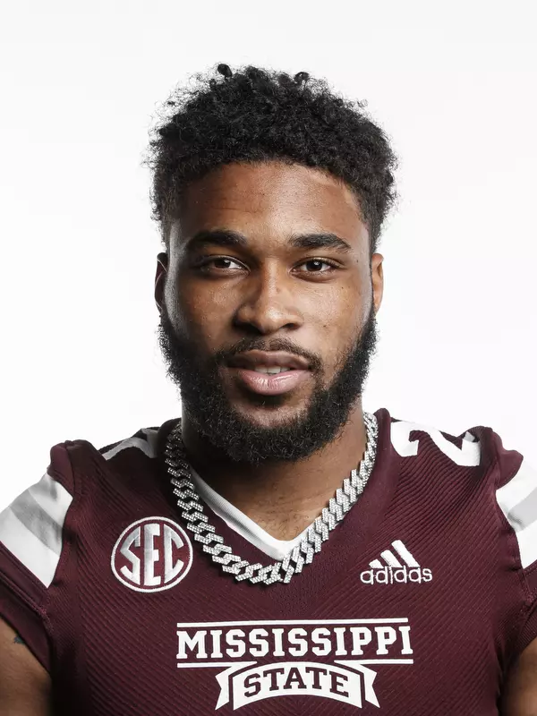 STARKVILLE, MS - June 09, 2021 - Mississippi State Linebacker John Lewis headshot taken at the Leo Seal Jr. Football Complex at Mississippi State University in Starkville, MS. Photo By Austin Perryman