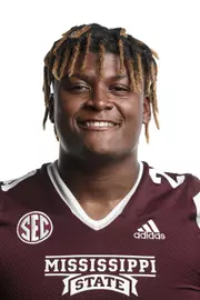 STARKVILLE, MS - June 09, 2021 - Mississippi State Defensive Lineman Tre’Von Marshall headshot taken at the Leo Seal Jr. Football Complex at Mississippi State University in Starkville, MS. Photo By Austin Perryman