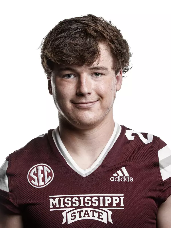 STARKVILLE, MS - June 09, 2021 - Mississippi State Punter Marshall Nichols headshot taken at the Leo Seal Jr. Football Complex at Mississippi State University in Starkville, MS. Photo By Austin Perryman