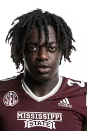 STARKVILLE, MS - June 09, 2021 - Mississippi State Linebacker Timar Rogers headshot taken at the Leo Seal Jr. Football Complex at Mississippi State University in Starkville, MS. Photo By Austin Perryman