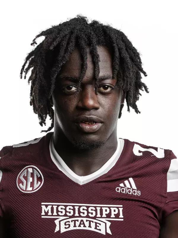 STARKVILLE, MS - June 09, 2021 - Mississippi State Linebacker Timar Rogers headshot taken at the Leo Seal Jr. Football Complex at Mississippi State University in Starkville, MS. Photo By Austin Perryman