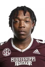 STARKVILLE, MS - June 09, 2021 - Mississippi State Wide Receiver RaRa Thomas headshot taken at the Leo Seal Jr. Football Complex at Mississippi State University in Starkville, MS. Photo By Austin Perryman
