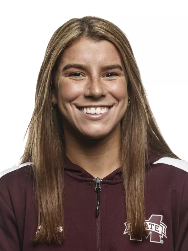 STARKVILLE, MS - August 24, 2021 - Gracie Gibson headshot taken at the Holliman Athletic Center at Mississippi State University in Starkville, MS. Photo By Chamberlain Smith