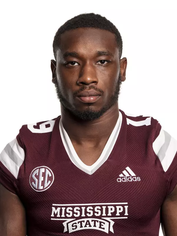 STARKVILLE, MS - August 05, 2021 - Mississippi State Defensive Back Jalen Green (#0) headshot taken at the Leo Seal Jr. Football Complex at Mississippi State University in Starkville, MS. Photo By Austin Perryman