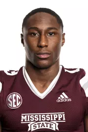 STARKVILLE, MS - August 05, 2021 - Mississippi State Defensive Back William Hardrick (#46) headshot taken at the Leo Seal Jr. Football Complex at Mississippi State University in Starkville, MS. Photo By Austin Perryman