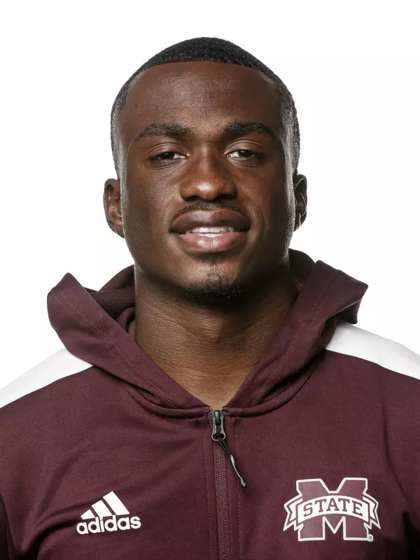 STARKVILLE, MS - September 23, 2021 - Mississippi State Sprinter Jordan Barrow headshot taken at the Holliman Athletic Center at Mississippi State University in Starkville, MS. Photo By Austin Perryman