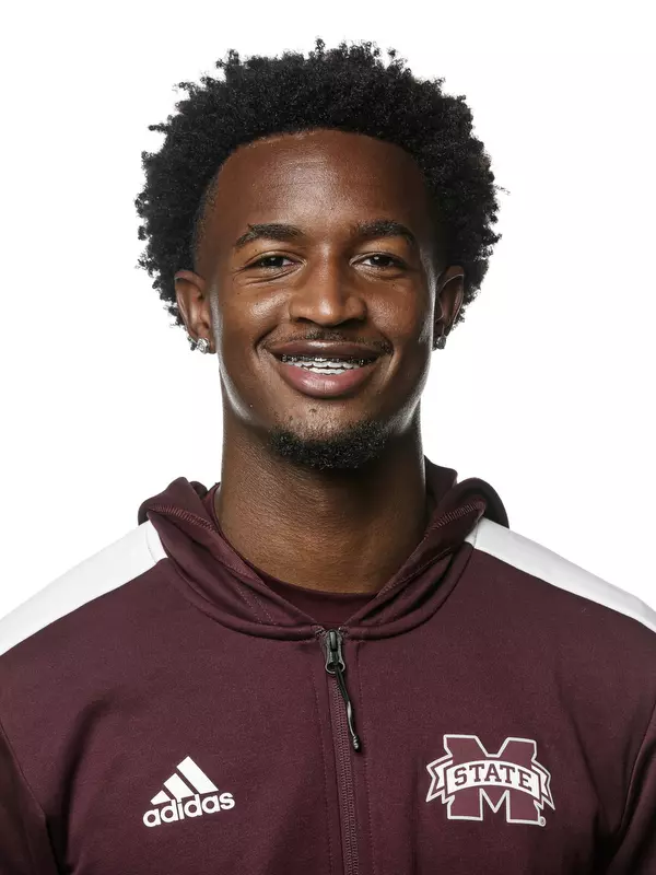 STARKVILLE, MS - September 23, 2021 - Mississippi State Jumper Keshun Byrd headshot taken at the Holliman Athletic Center at Mississippi State University in Starkville, MS. Photo By Austin Perryman