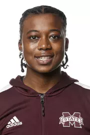 STARKVILLE, MS - September 21, 2021 - Mississippi State Thrower Francesca Chambers headshot taken at the Holliman Athletic Center at Mississippi State University in Starkville, MS. Photo By Austin Perryman